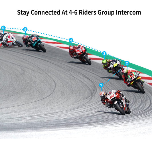 SOLWOODS S9 Motorcycle Intercom Bluetooth Headset