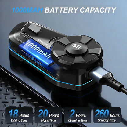 SOLWOODS S9 Motorcycle Intercom Bluetooth Headset