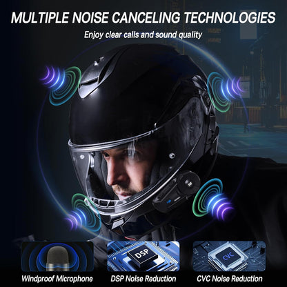 SOLWOODS S9 Motorcycle Intercom Bluetooth Headset